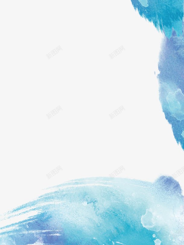 蓝色喷绘边框png免抠素材_88icon https://88icon.com 喷墨 喷绘 墙体喷绘 浅蓝 蓝色 边框