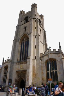 剑桥大学古建筑钟楼素材