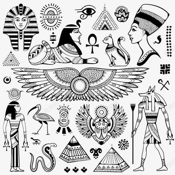 古埃及动物人物图案png免抠素材_88icon https://88icon.com 人物 动物 古埃及文化 古埃及文字 古埃及符号罗马 古罗马 埃及代表物 象形文字 非洲