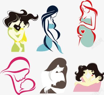 亲子主题活动母婴图标图标