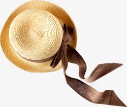 夏日沙滩海报太阳帽素材