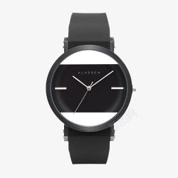 KLASSE14黑色中性款手表素材