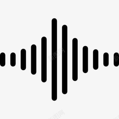 声波频率健全的发行周期图标图标