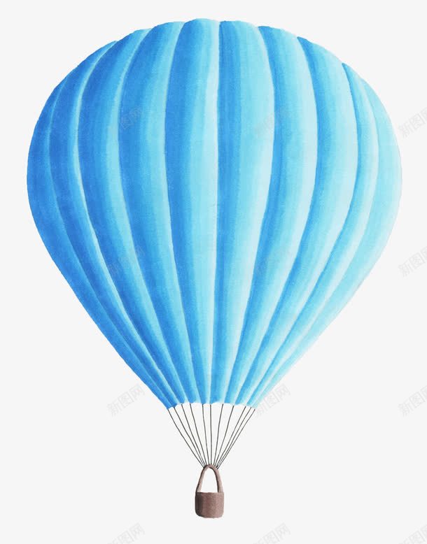 水彩手绘热气球png免抠素材_88icon https://88icon.com 手绘 气球 水彩 水彩手绘热气球 热气球 蓝色
