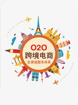 跨境购物O2O跨境电商高清图片