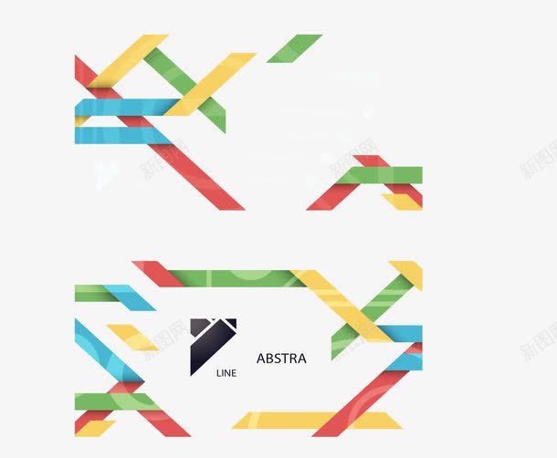 彩色商务折纸名片png免抠素材_88icon https://88icon.com 个人名片 商务 商务名片 彩色 扁平化 折纸效果