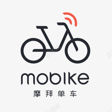 单车黑色创意摩拜单车logo图标图标