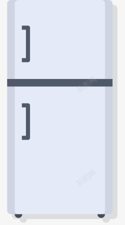 单开门单开门两层电冰箱高清图片