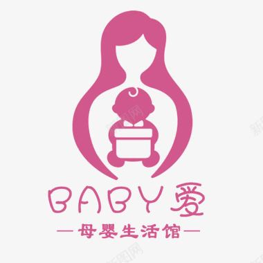 可爱水珠母婴LOGO图标图标