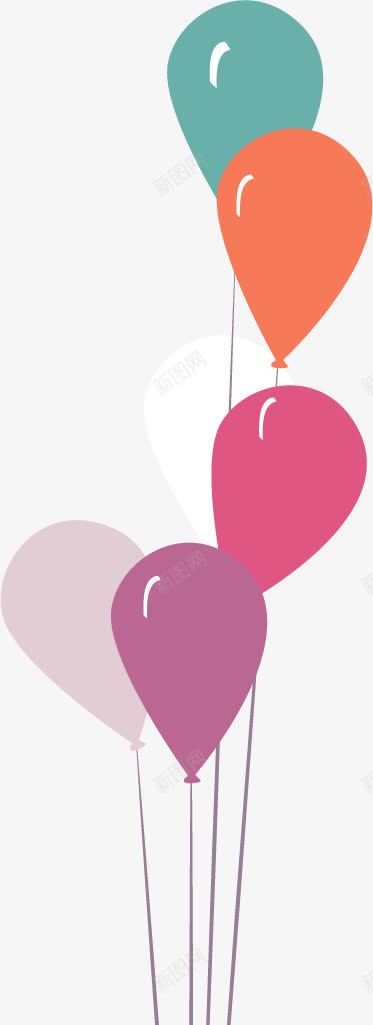 告白的气球png免抠素材_88icon https://88icon.com 卡通手绘 气球 爱心 礼物盒 祝福 装饰图案