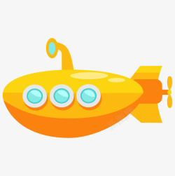 巨型飞艇卡通简约彩色飞艇火箭装饰高清图片