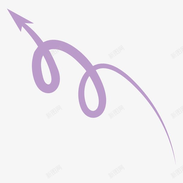 创意紫色蛇形箭头png免抠素材_88icon https://88icon.com 创意 彩色箭头 手 指引 指示 指针 方向 符号 简约 箭头 箭头矢量 紫色蛇形箭头 花边 长箭 颜色