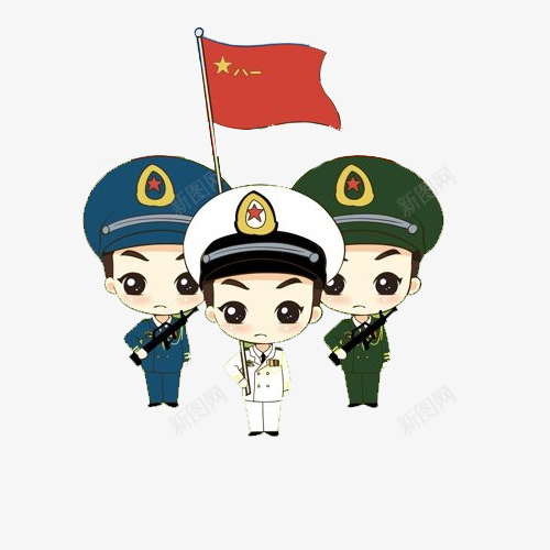 三位空海陆兵哥哥png免抠素材_88icon https://88icon.com 公务员 兵哥哥 制服 卡通兵哥哥 士兵 展示 海军 海军卡通 空军 致敬海军 陆军