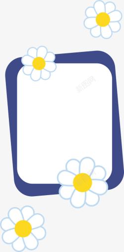 纹理美丽蓝色花朵背景高清图片