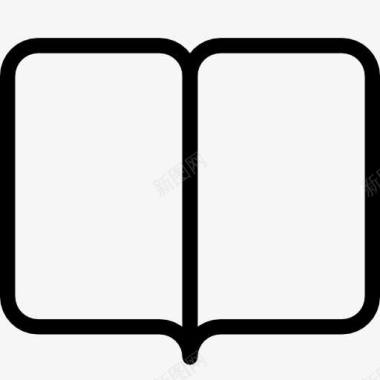 书本苹果iOS7线条书本图标图标