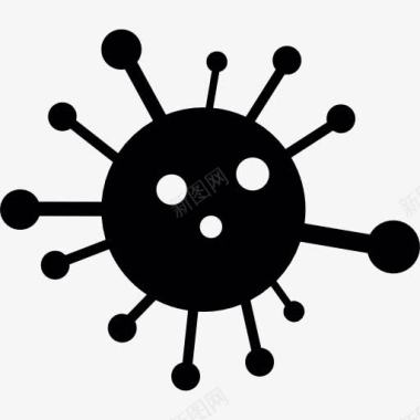 矢量细胞病毒图标图标