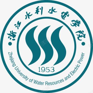 大学标志浙江水利水电学院logo图标图标