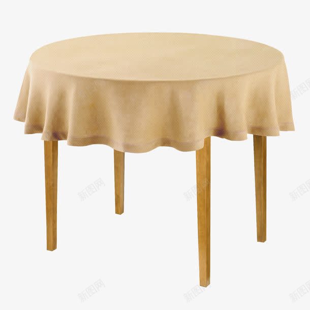 棕色漂亮餐桌png免抠素材_88icon https://88icon.com 圆形餐桌 桌布 棕色餐桌 漂亮餐桌 餐桌