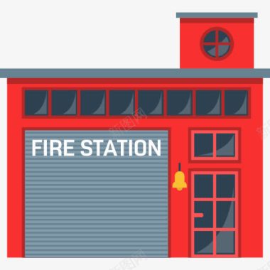 紧急情况消防站图标图标