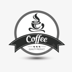 简约杯子圆形创意咖啡logo矢量图图标高清图片