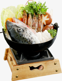 日式寿喜锅美食实拍图素材