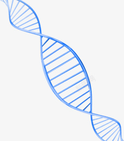蓝色简约DNA装饰图案素材