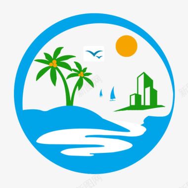 logo海南旅游度假图标图标