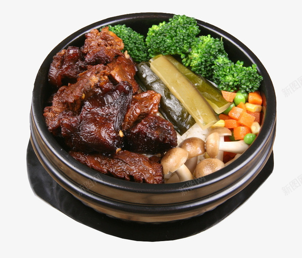 红烧牛肉饭煲仔牛肉饭png免抠素材_88icon https://88icon.com 煲仔牛肉饭 瓦煲 米饭 红烧牛肉 红烧牛肉饭 美食 西蓝花 香菇