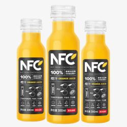 农夫山泉nfc橙汁三瓶组合素材
