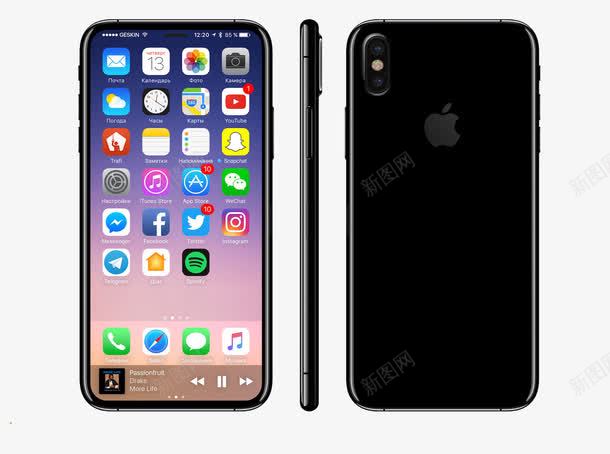 各种角度的苹果8手机png免抠素材_88icon https://88icon.com iphone8 侧面 手机 正面 背面 苹果8 苹果手机 黑色 黑色手机