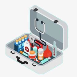 人工唿吸医药箱各种药品承载箱子高清图片