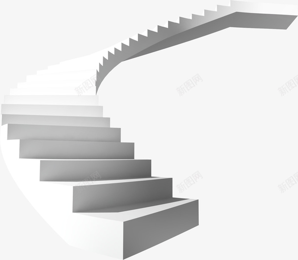 白色创意楼梯建筑物png免抠素材_88icon https://88icon.com 免抠图 建筑物 效果图 楼梯 特色楼梯间 装饰图 装饰画 走 阶梯