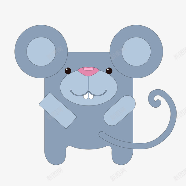 卡通可爱的小老鼠贴纸矢量图ai免抠素材_88icon https://88icon.com 几何形 动物设计 卡通 标签设计 矢量图 老鼠 老鼠生日 贴纸设计