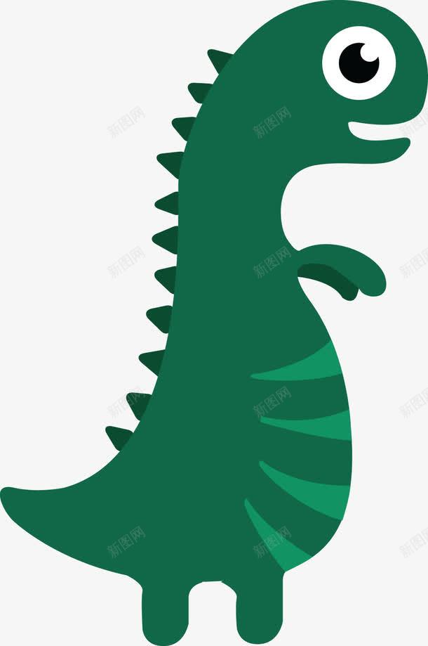 站立的可爱小恐龙png免抠素材_88icon https://88icon.com 动物 可爱的 孔龙 恐龙化石 眼睛 站立 简图 绿色恐龙