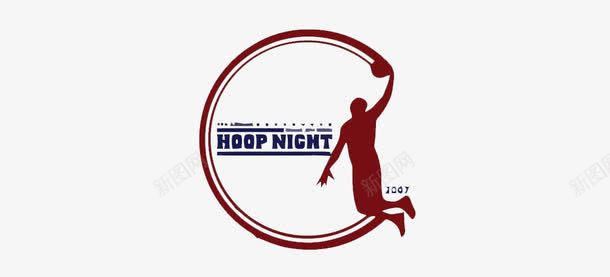 logo一个在灌篮的篮球标志图标图标