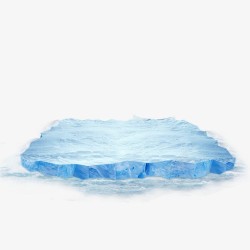 蓝色浮冰背景素材