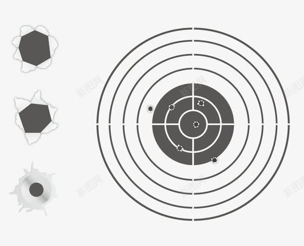 弹孔及扁平化枪靶矢量图ai免抠素材_88icon https://88icon.com 军事 军事力量 圆形标靶 子弹 子弹卡通 子弹孔 孔洞 射击 射击游戏 射击训练 弹头 弹孔 扁平 机械 杀伤力 枪击痕迹 枪支 枪眼 枪靶 标靶 武力 武器 武器库 武装 爆炸 瞄准 矢量PNG素材 矢量免费素材 矢量图 矢量弹孔素材 靶子