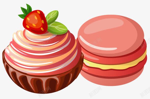 草莓甜品png免抠素材_88icon https://88icon.com 下午茶 卡通甜品 甜品 甜点 美味 美食 草莓甜品 蛋糕 面包