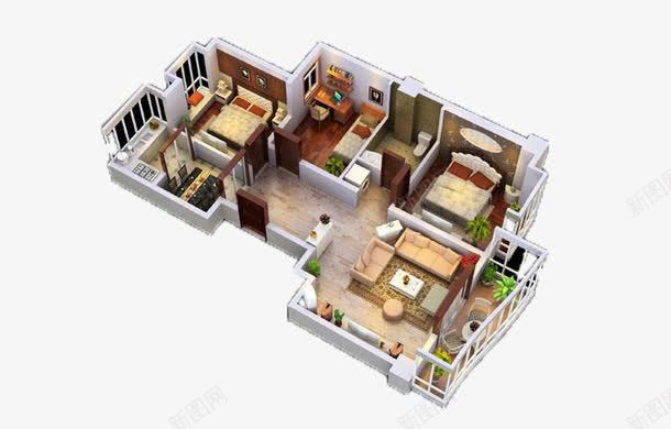 实物室内鸟瞰图png免抠素材_88icon https://88icon.com ps鸟瞰群 室内鸟瞰图 家具 家居 房地产 样板间 装饰装修