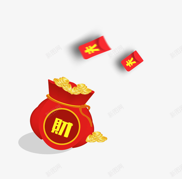 装满金币的钱袋红包png免抠素材_88icon https://88icon.com 喜庆 新年 新年红包 福袋 红包 红色 财字 财字福袋 金币 钱袋