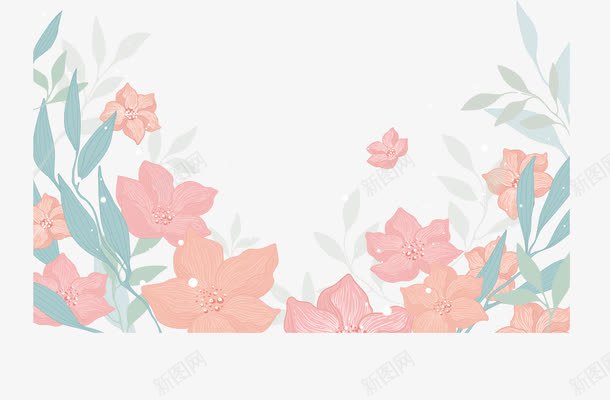 浪漫粉红春天边框png免抠素材_88icon https://88icon.com 春天 春天边框 浪漫花朵 矢量png 粉红色 粉红花朵