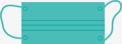 医生用的绿色医用口罩素材