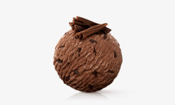 椰子味冷饮巧克力球高清图片