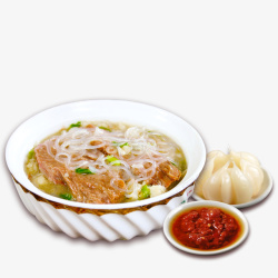 陕西美食羊肉泡馍陕西特产配菜高清图片