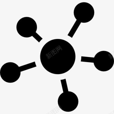 分支企业分支机构网络图标图标
