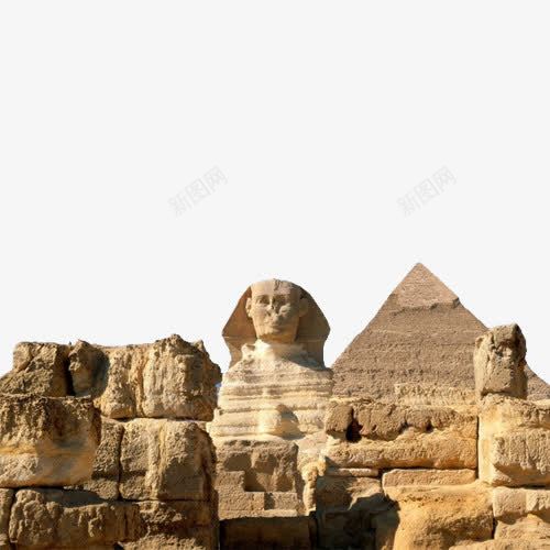金字塔png免抠素材_88icon https://88icon.com 古建筑 埃及建筑 狮身人面像 石头