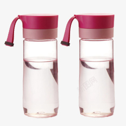 粉色盖子塑料水壶素材