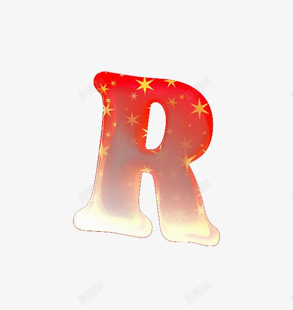 渐变红旗字母rpng免抠素材_88icon https://88icon.com 创意数字 国庆 渐变红旗字母数字