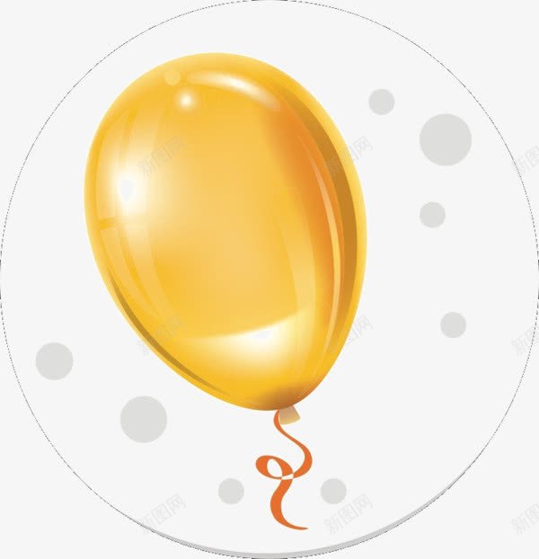 卡通气球png免抠素材_88icon https://88icon.com 卡通气球 气球 金色 金色气球