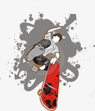 玩滑板的个性少年png免抠素材_88icon https://88icon.com 个性少年 休闲娱乐 滑板 轮滑